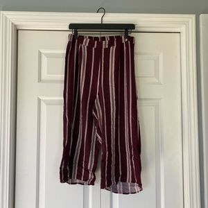 Wide Leg Cropped Pants